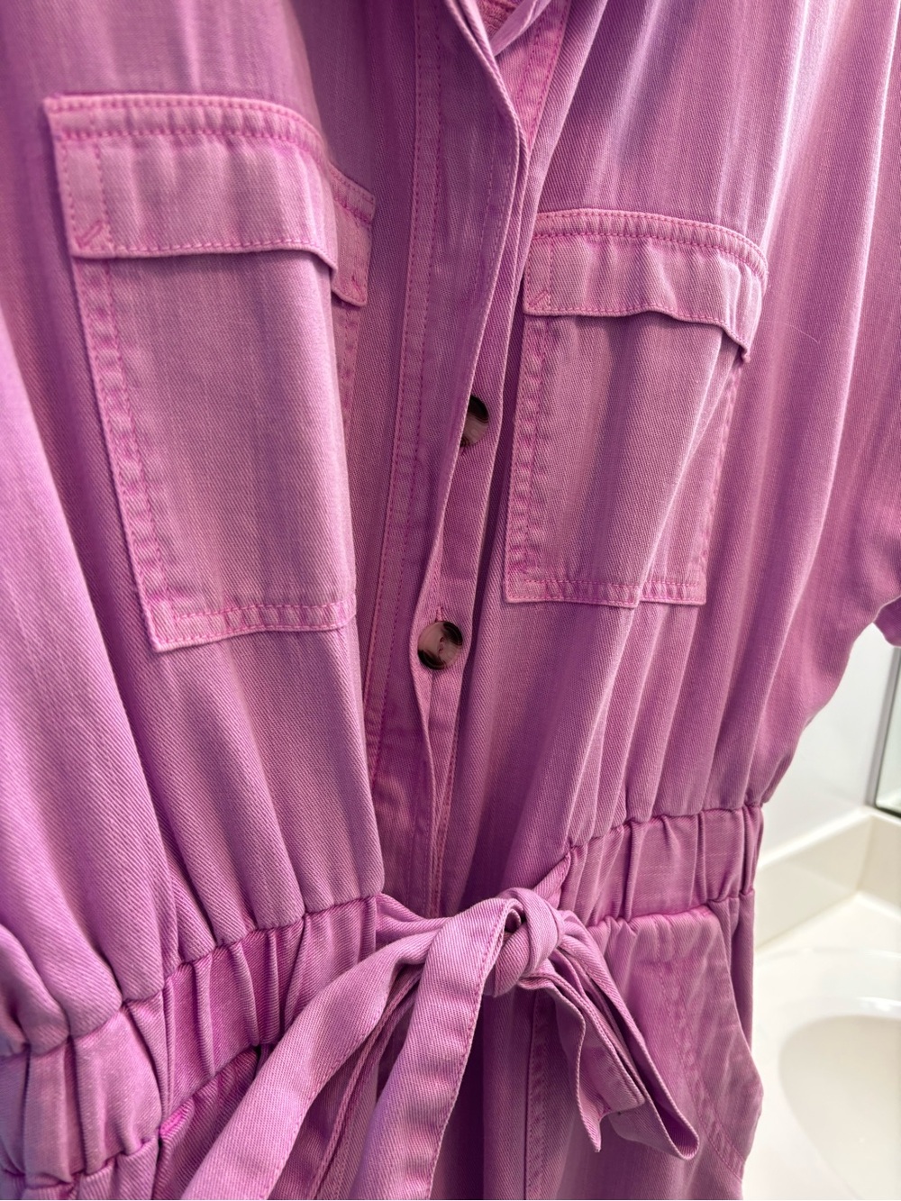 Universal Thread Purple Utility Short Sleeve Jumpsuit - Picture 4 of 7